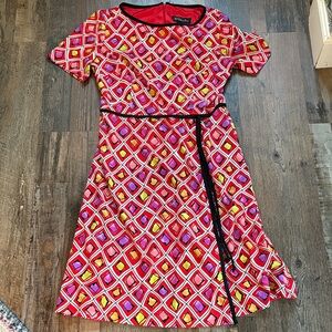 The Perfect Dress Red and Pink Geometric Dress size 6